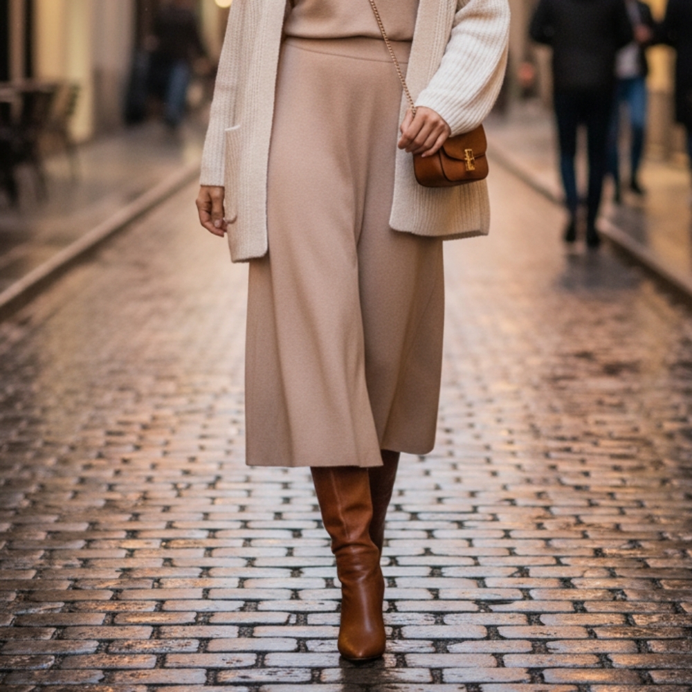 Merona cream Maxi skirt